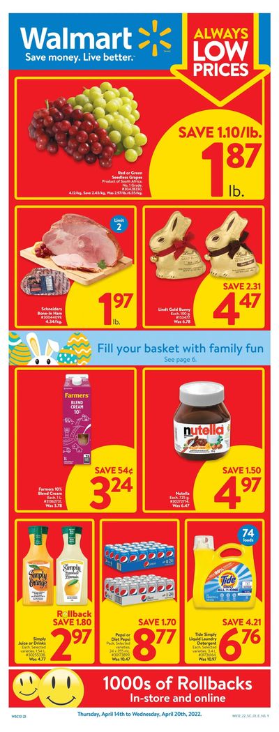 Walmart (Atlantic) Flyer April 14 to 20