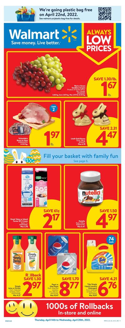 Walmart (West) Flyer April 14 to 20