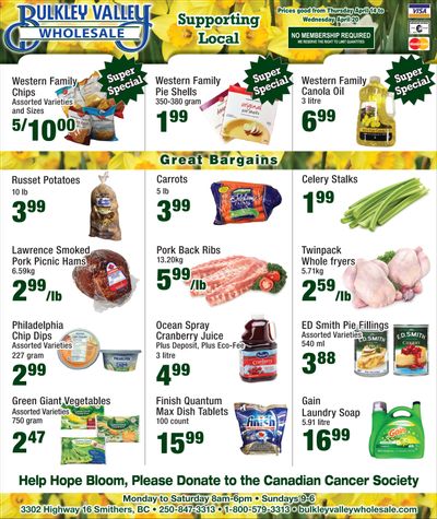 Bulkley Valley Wholesale Flyer April 14 to 20