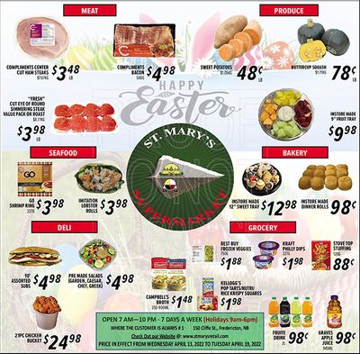 St. Mary's Supermarket Flyer April 13 to 19