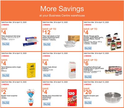 Costco Canada Business Centre Instant Savings Coupons / Flyer, March 30 – April 12