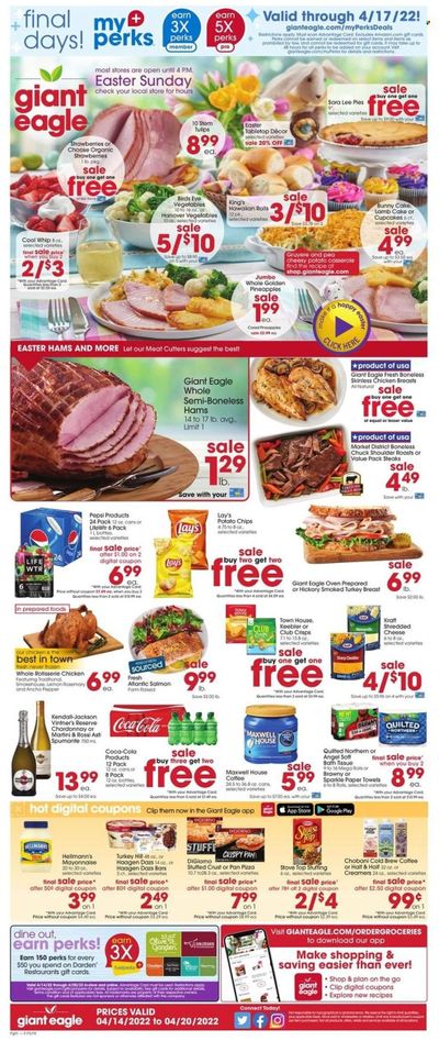 Giant Eagle (OH, PA) Weekly Ad Flyer April 13 to April 20