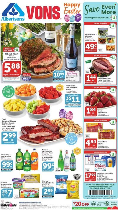 Vons (CA) Weekly Ad Flyer April 13 to April 20