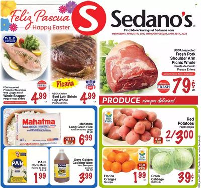 Sedano's (FL) Weekly Ad Flyer April 13 to April 20
