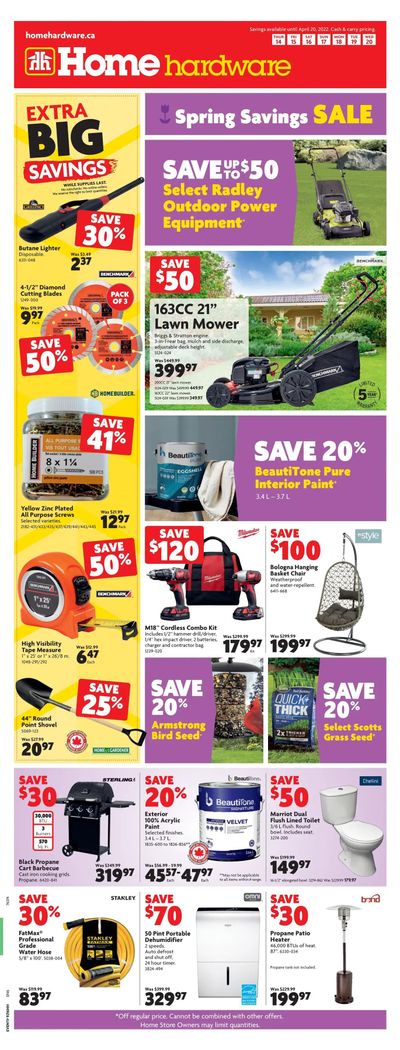 Home Hardware (ON) Flyer April 14 to 20