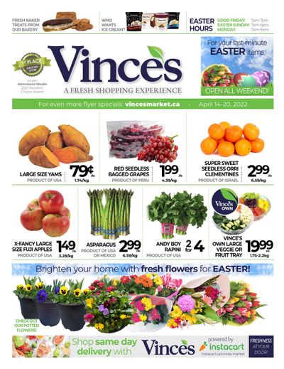 Vince's Market Flyer April 14 to 20