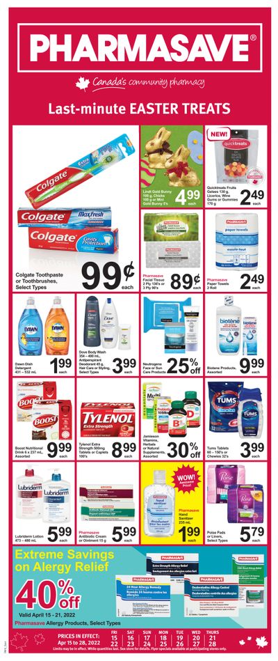 Pharmasave (ON) Flyer April 15 to 28