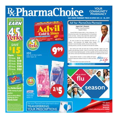 PharmaChoice (ON & Atlantic) Health Centre Flyer October 24 to 30
