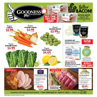 Goodness Me Flyer April 14 to 27
