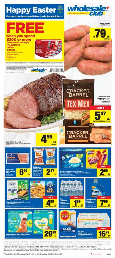 Real Canadian Wholesale Club Flyer April 14 to 20