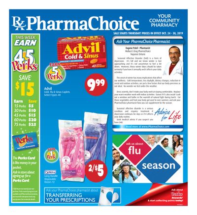 PharmaChoice (BC, AB, SK & MB) Health Centre Flyer October 24 to 30