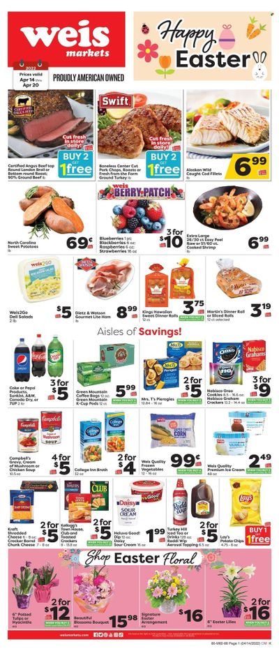 Weis (MD, NY, PA) Weekly Ad Flyer April 14 to April 21
