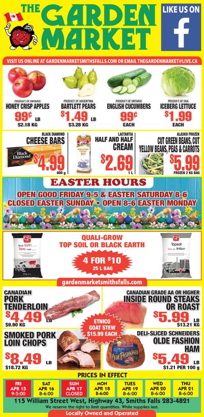 The Garden Market Flyer April 15 to 21