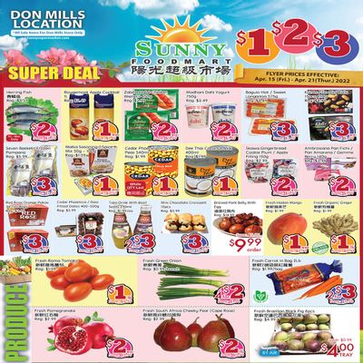 Sunny Foodmart (Don Mills) Flyer April 15 to 21