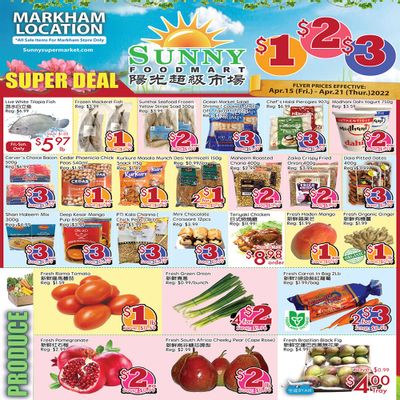 Sunny Foodmart (Markham) Flyer April 15 to 21