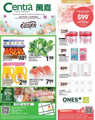 Centra Foods (Aurora) Flyer April 15 to 21