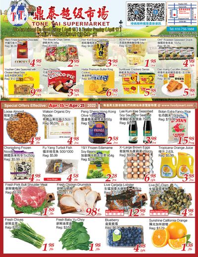 Tone Tai Supermarket Flyer April 15 to 21
