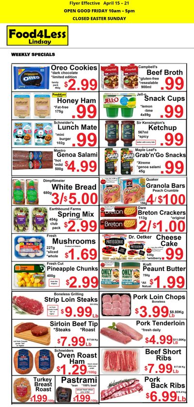 Food 4 Less Flyer April 15 to 21