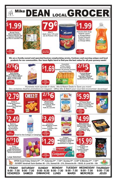 Mike Dean Local Grocer Flyer April 15 to 21