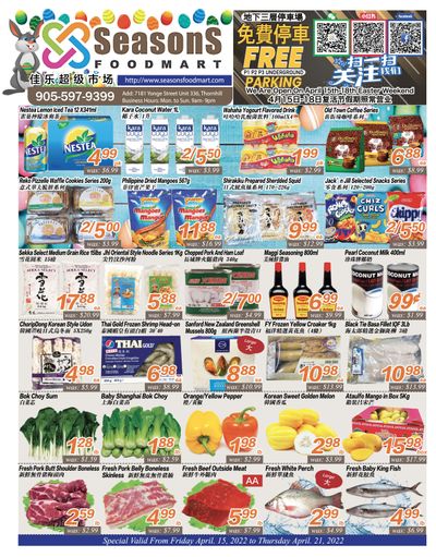 Seasons Food Mart (Thornhill) Flyer April 15 to 21