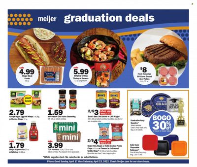 Meijer (IL, IN, KY, MI, OH, WI) Weekly Ad Flyer April 15 to April 22 Meijer (IL, IN, KY, MI, OH, WI) Weekly Ad Flyer April 15 to April 22