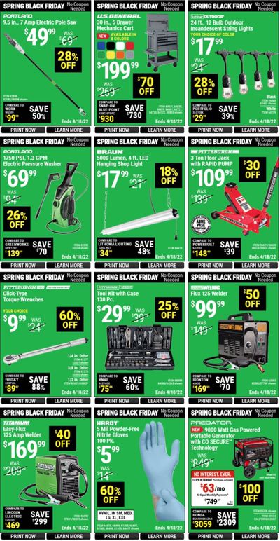 Harbor Freight Weekly Ad Flyer April 15 to April 22