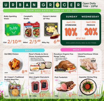 Urban Grocer Flyer April 15 to 21