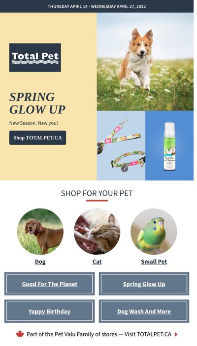 Total Pet Flyer April 14 to 27