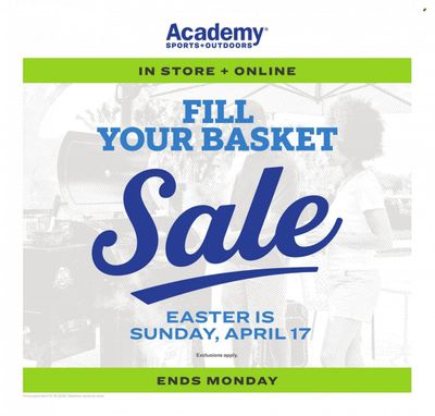 Academy Sports (AL, AR, GA, LA, MO, NC, SC, TN, TX) Weekly Ad Flyer April 17 to April 24