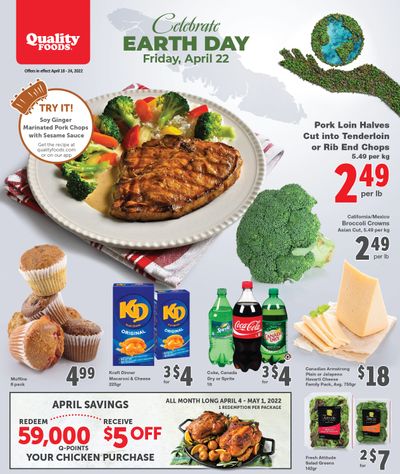 Quality Foods Flyer April 18 to 24