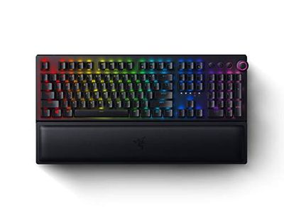 Razer BlackWidow V3 Pro Mechanical Wireless Gaming Keyboard: Green Mechanical Switches - Tactile & Clicky - Chroma RGB Lighting - Doubleshot ABS Keycaps - Transparent Switch Housing - Bluetooth/2.4GHz $179.99 (Reg $224.99)