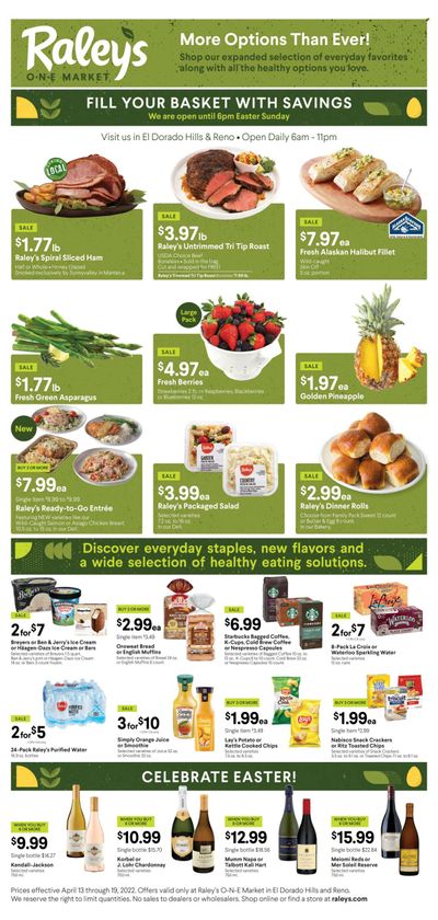 Raley's (CA, NV) Weekly Ad Flyer April 18 to April 25