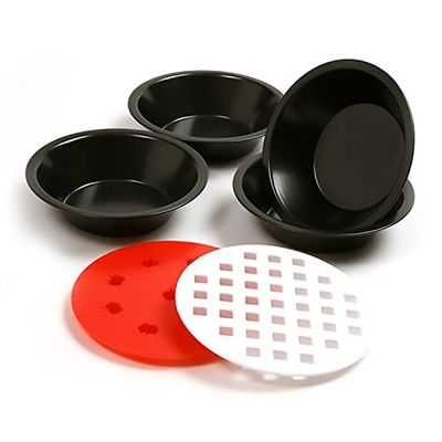 Norpro Mini Non Stick Pie Pan Set of 4 with Top Cutters Set of 2 Durable $18 (Reg $24.14)