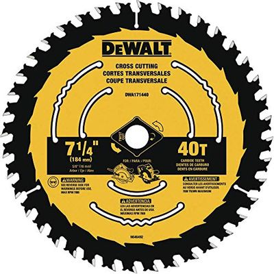 Dewalt DWA171440 7-1/4-Inch 40-Tooth Circular Saw Blade $22.8 (Reg $26.83)