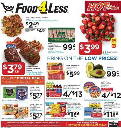 Food 4 Less (IL) Weekly Ad Flyer April 19 to April 26