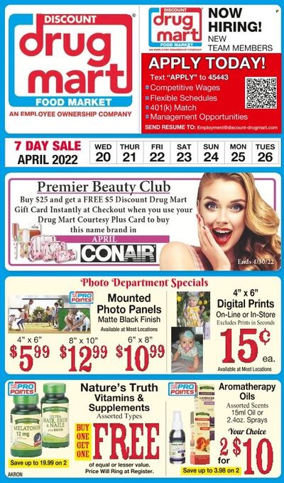 Discount Drug Mart (OH) Weekly Ad Flyer April 19 to April 26