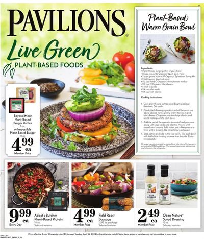 Pavilions (CA) Weekly Ad Flyer April 19 to April 26