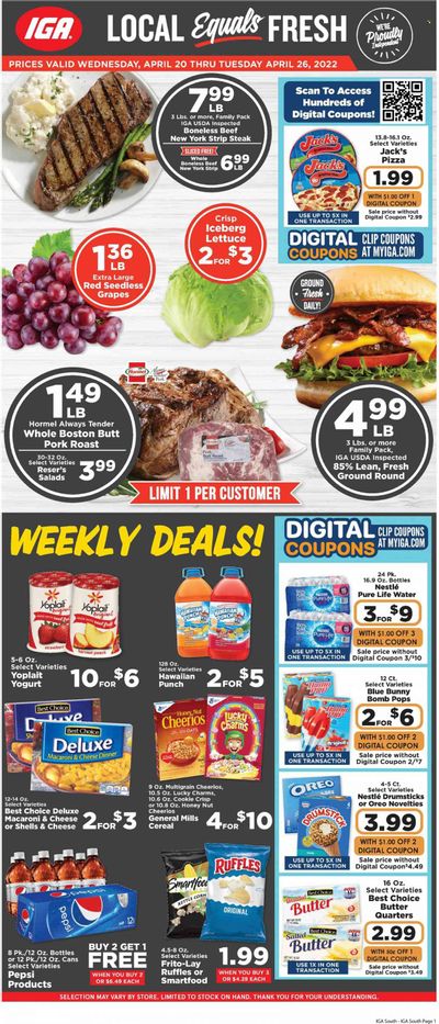IGA Weekly Ad Flyer April 19 to April 26