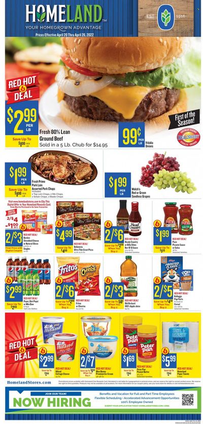 Homeland (OK, TX) Weekly Ad Flyer April 19 to April 26