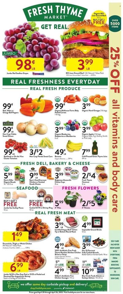 Fresh Thyme Weekly Ad Flyer April 19 to April 26