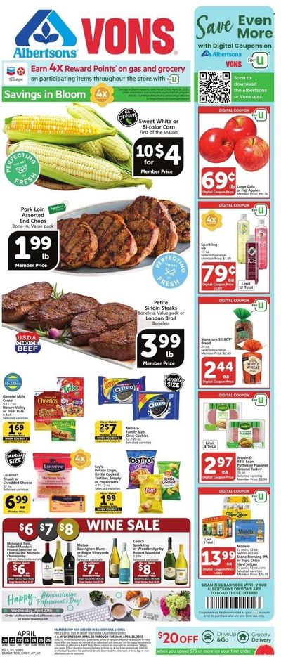 Vons (CA) Weekly Ad Flyer April 19 to April 26
