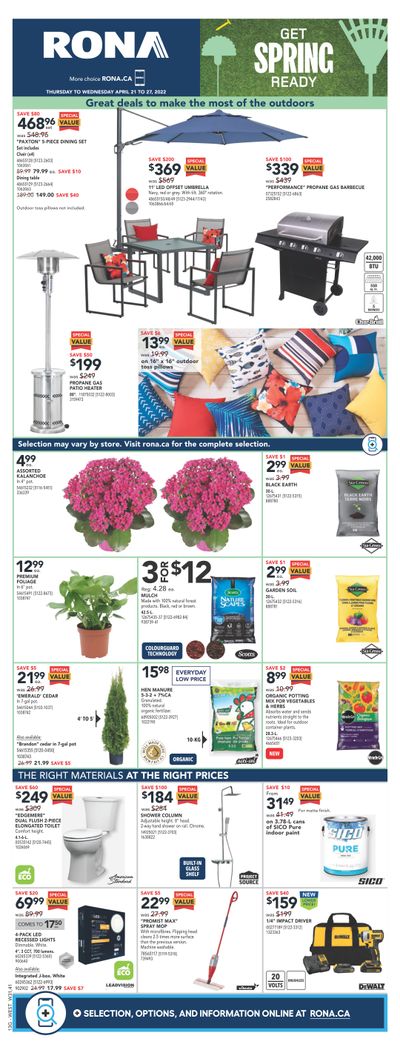 Rona (West) Flyer April 21 to 27
