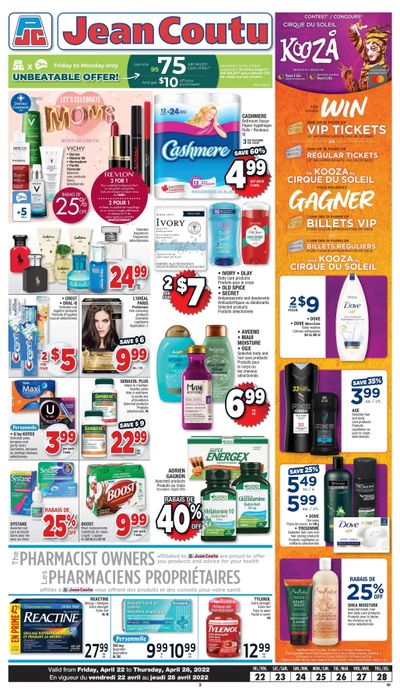 Jean Coutu (ON) Flyer April 22 to 28