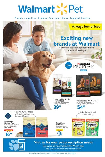 Walmart Pet Flyer April 21 to May 18