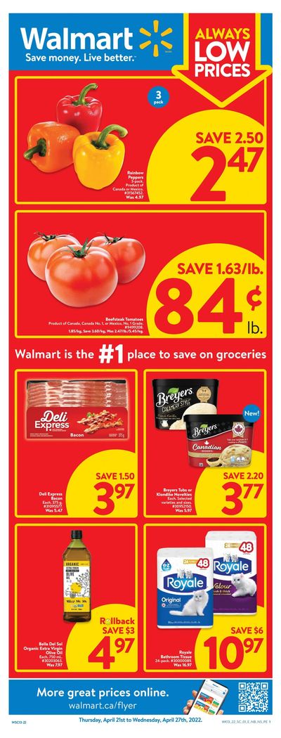 Walmart (Atlantic) Flyer April 21 to 27