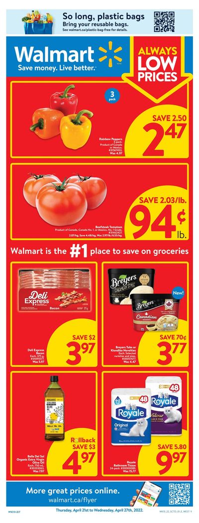 Walmart (West) Flyer April 21 to 27