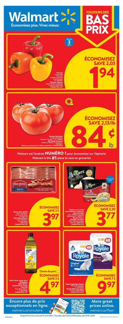 Walmart (QC) Flyer April 21 to 27