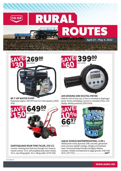 Co-op (West) Rural Routes Flyer April 21 to May 4