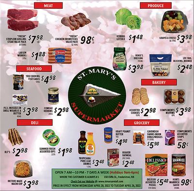 St. Mary's Supermarket Flyer April 20 to 26