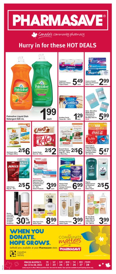 Pharmasave (ON) Flyer April 22 to 28